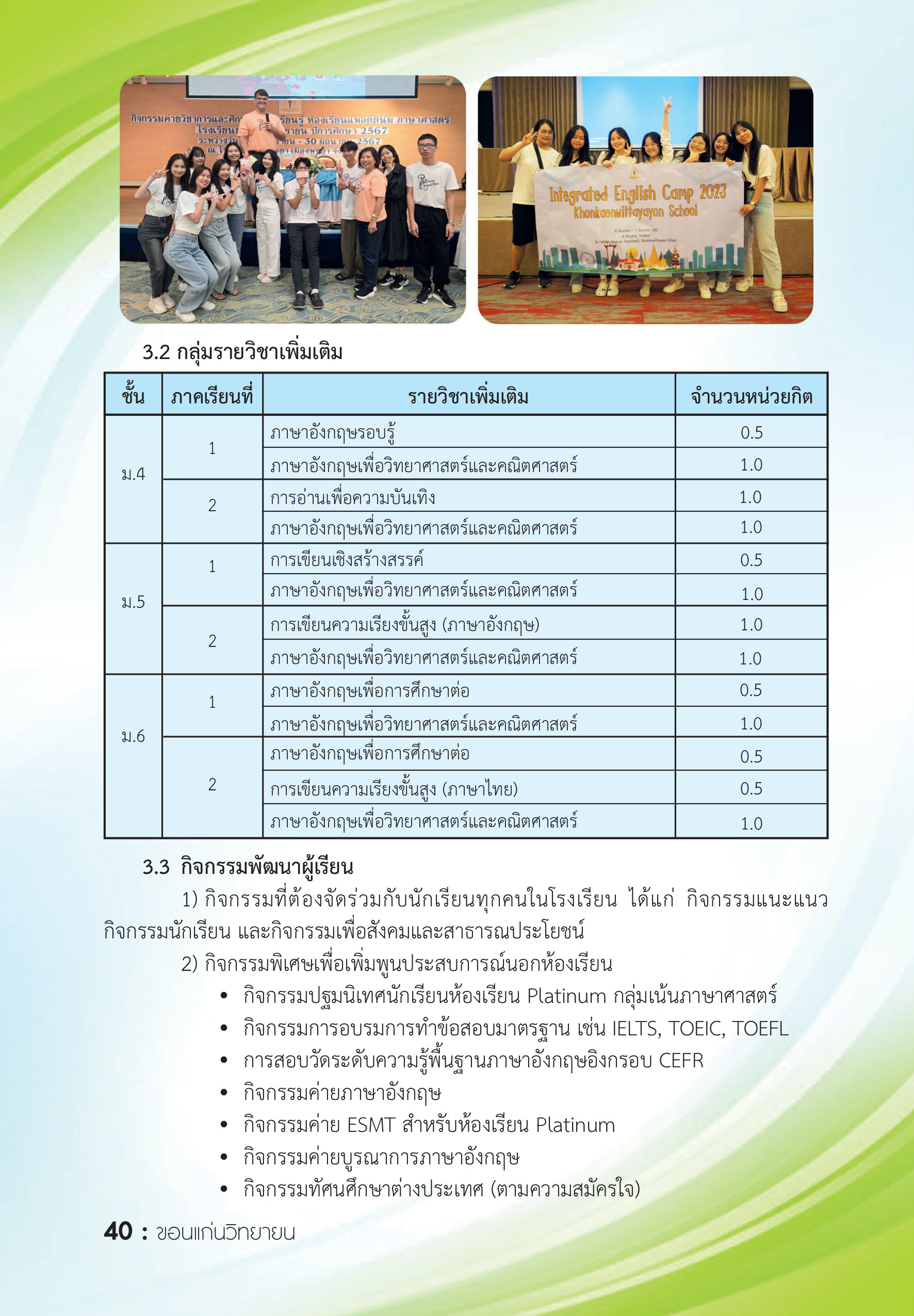 รายละเอียดหลักสูตร 2